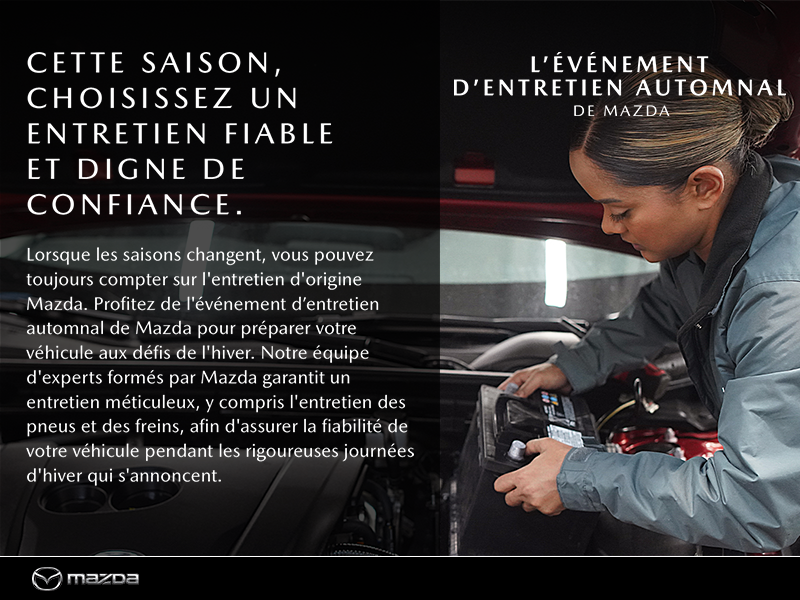 L'événement d'entretien de Mazda