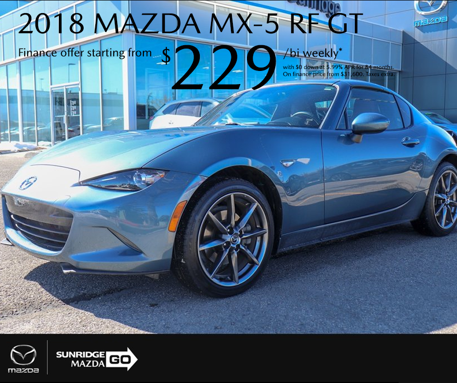 Get a 2018 Mazda MX-5 today!
