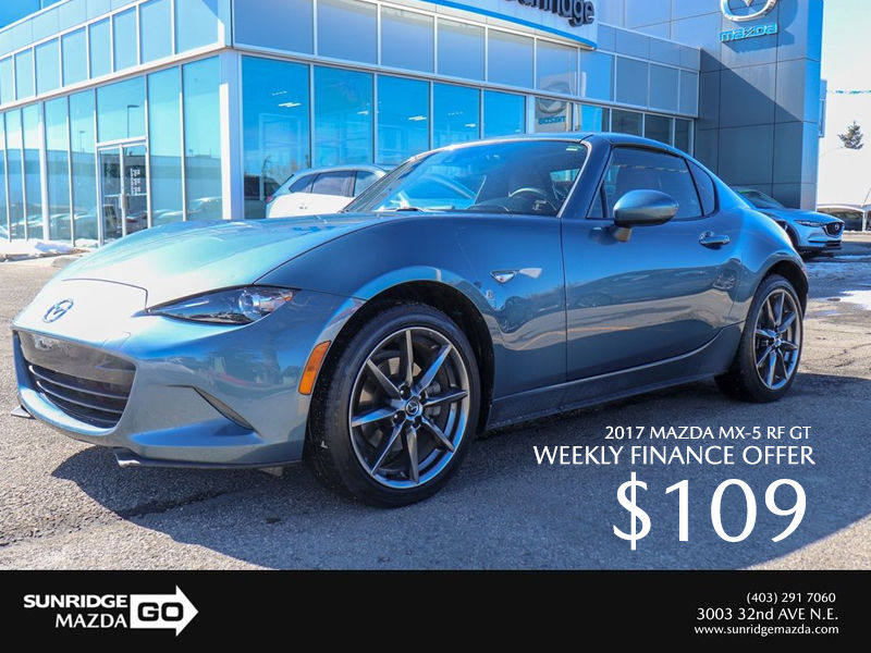 Get a 2017 Mazda MX-5 RF GT Today!