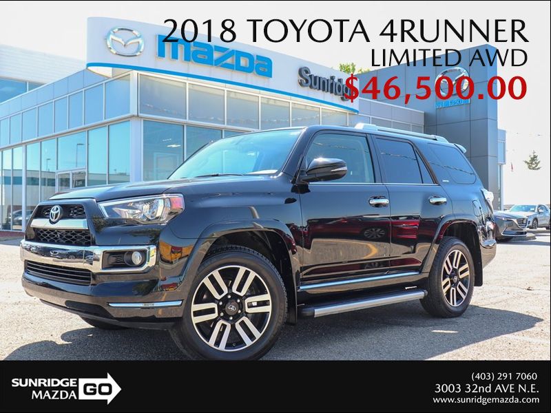 Get a 2018 Toyota 4Runner Limited Today!