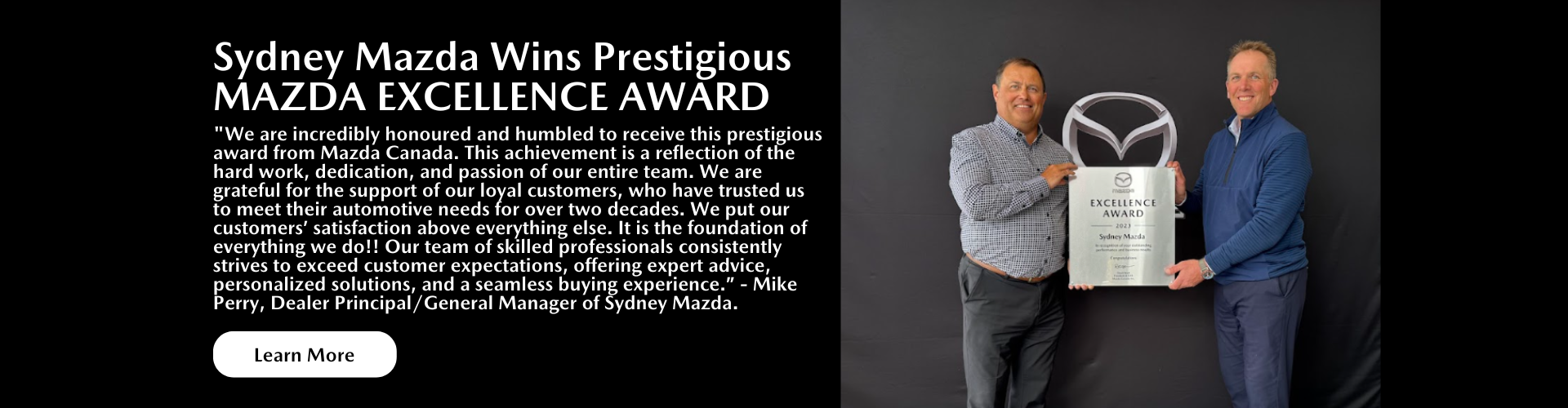 Mazda Excellence Award