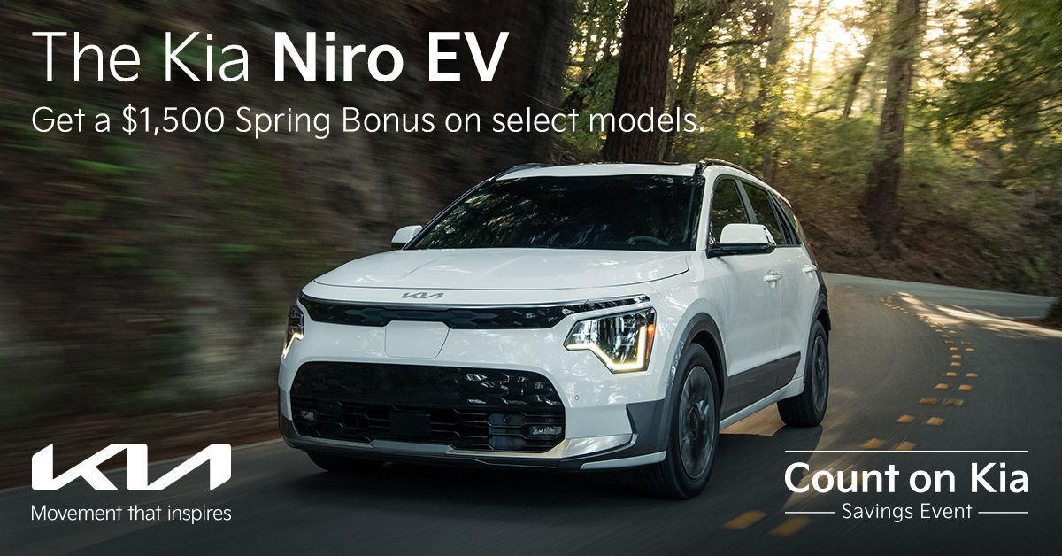 Get a $1,500 Spring Bonus on Niro EV