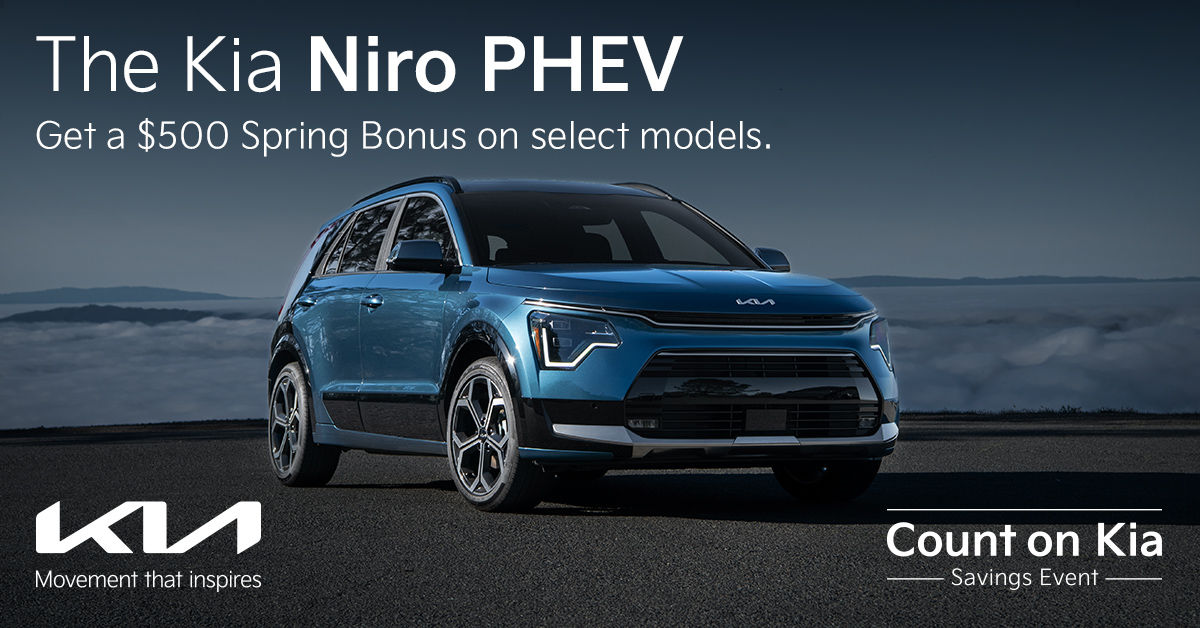Get a $500 Spring Bonus on Niro PHEV