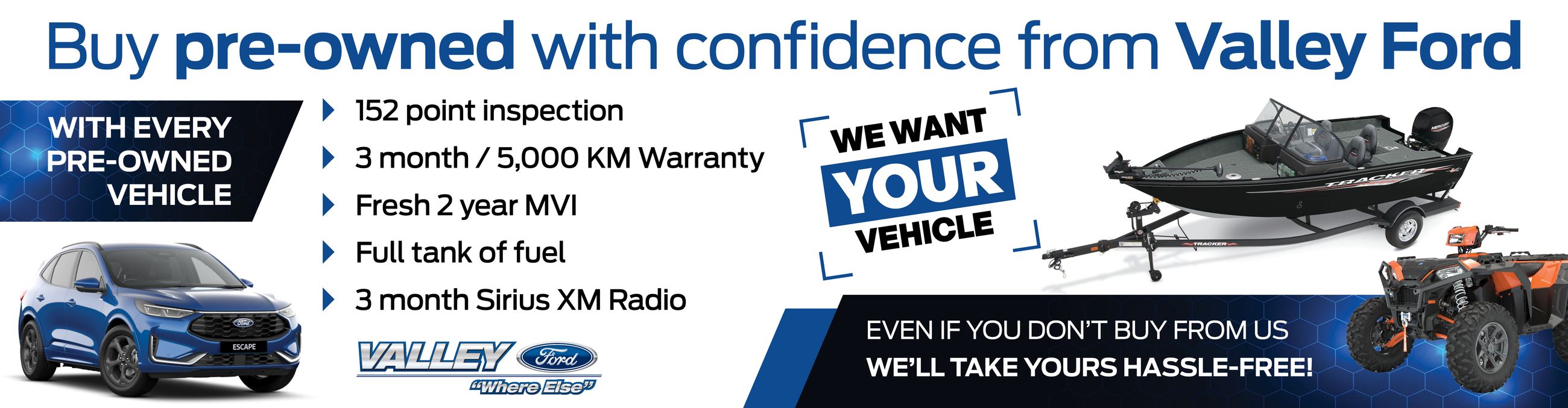 Valley Ford used banner