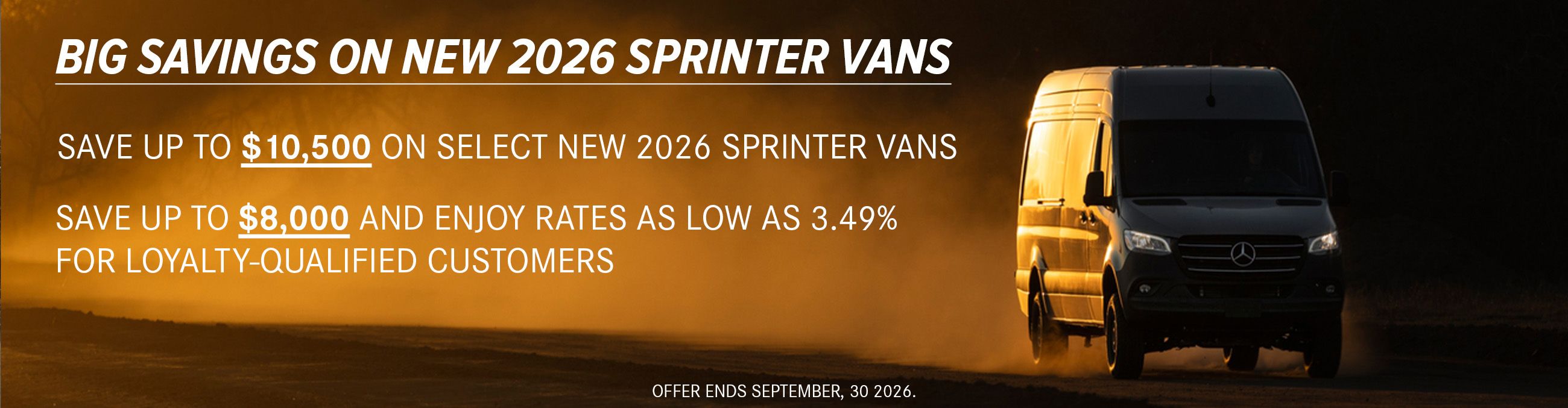 September 2026 Sprinter Promo - Banners