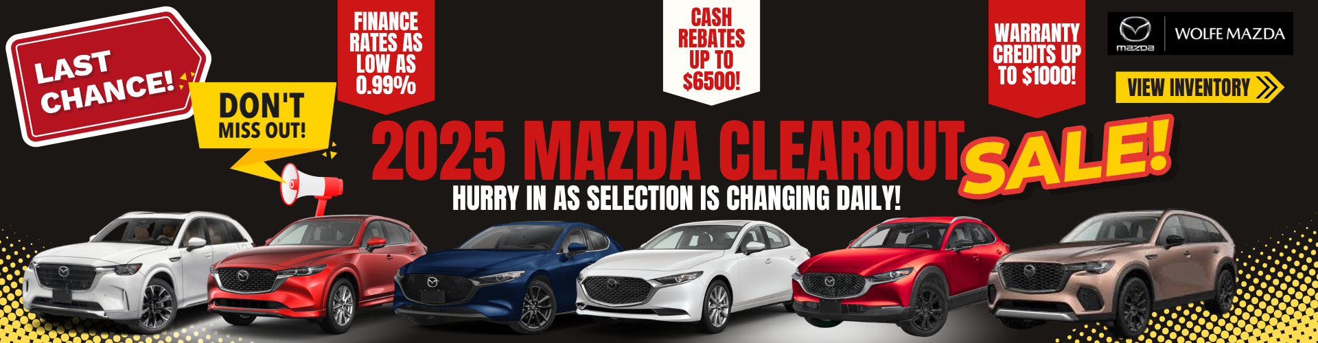 2025 Mazda Clearout 2025 Mazda Clearout