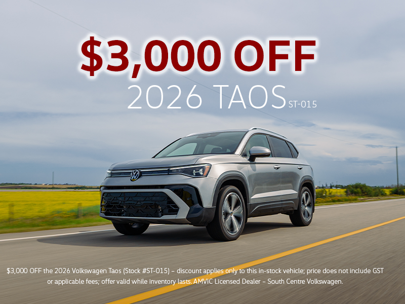 $3,000 off 2026 taos