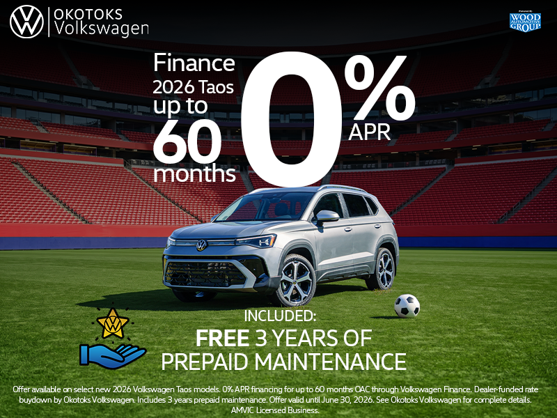 Okotoks-volkswagen-taos-0%-finance-60-months