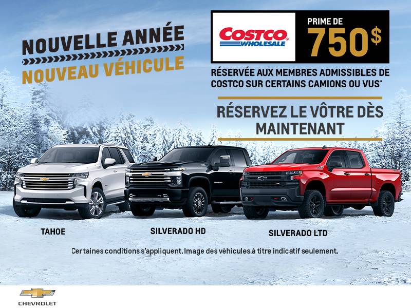 Événement Chevrolet Costco G & M Chevrolet Buick GMC Ltd à Edmundston Événement Chevrolet Costco G & M Chevrolet Buick GMC Ltd à Edmundston