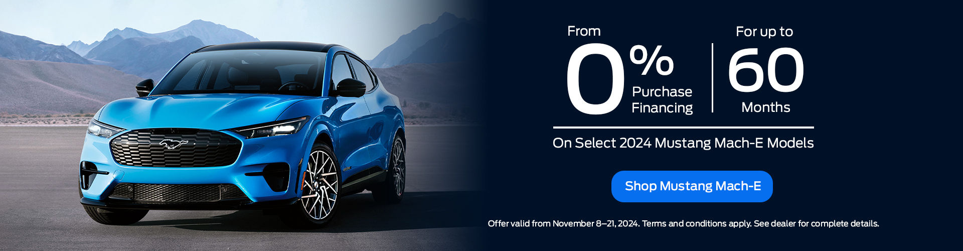 November Flex Offers - Mustang Mach-E - Rate Period