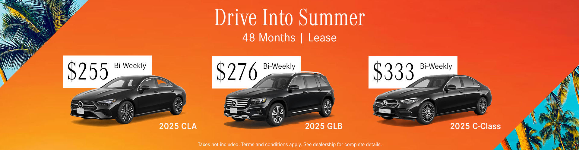 Drive Into Summer July | Lease Payment Offer