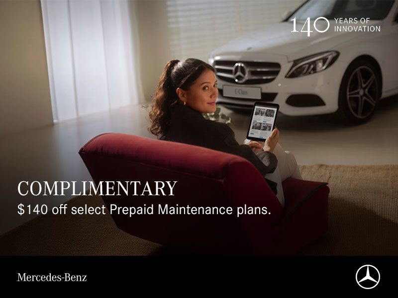 $140 off select Prepaid Maintenance plans