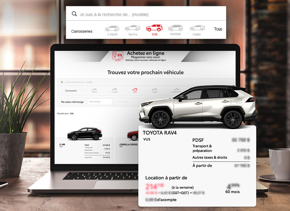 Configurez et achetez votre véhicule neuf en ligne