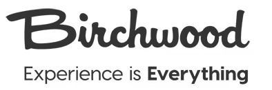 Birchwood logo in a cursive font with the tagline "Experience is Everything" written in a clean sans-serif font below it.