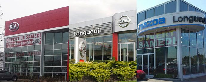 Concessionnaire Kia, Nissan, Mazda à Longueuil