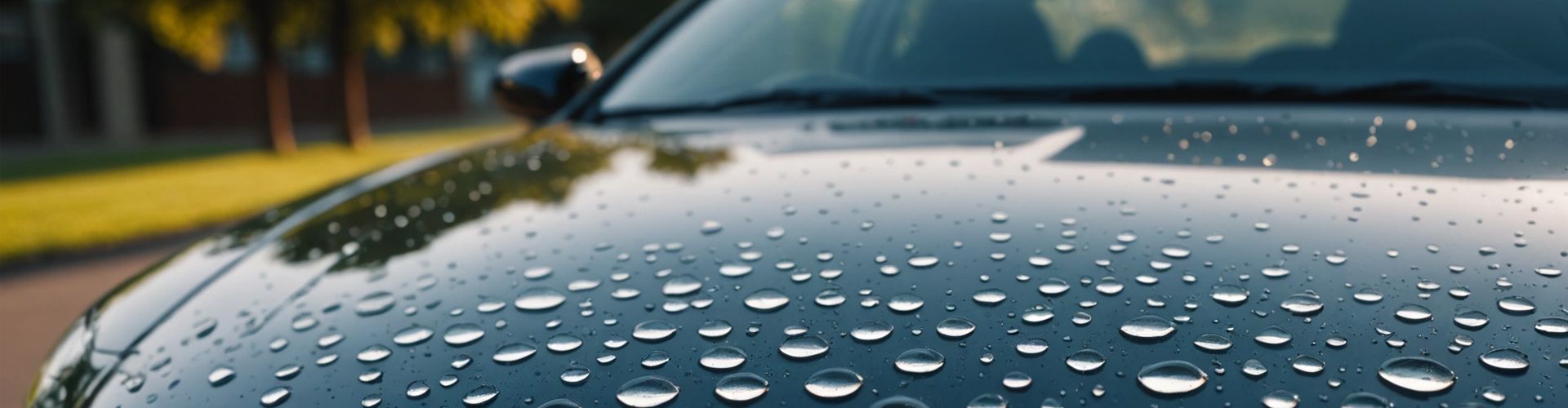 Rangée de voitures neuves dans une salle d'exposition de concessionnaire, avec une voiture rouge au premier plan.