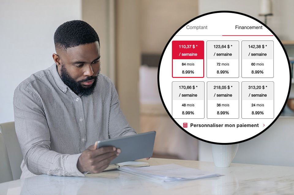 Déterminez vos paiements en ligne