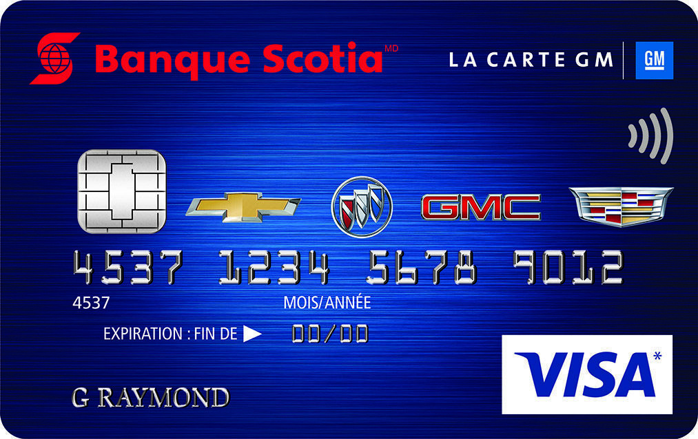 Carte Visa* GM<sup>MD</sup>* Banque Scotia<sup>MD</sup>