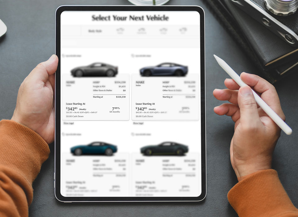 Build and Buy Your New Vehicle Online