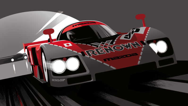 Illustration Guy Allen - 24Heures du Mans