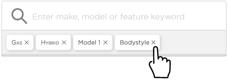 Remove keywords or clear filter