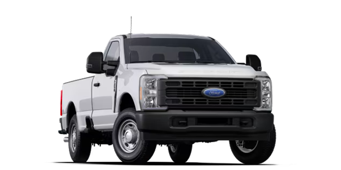 White Ford Super Duty