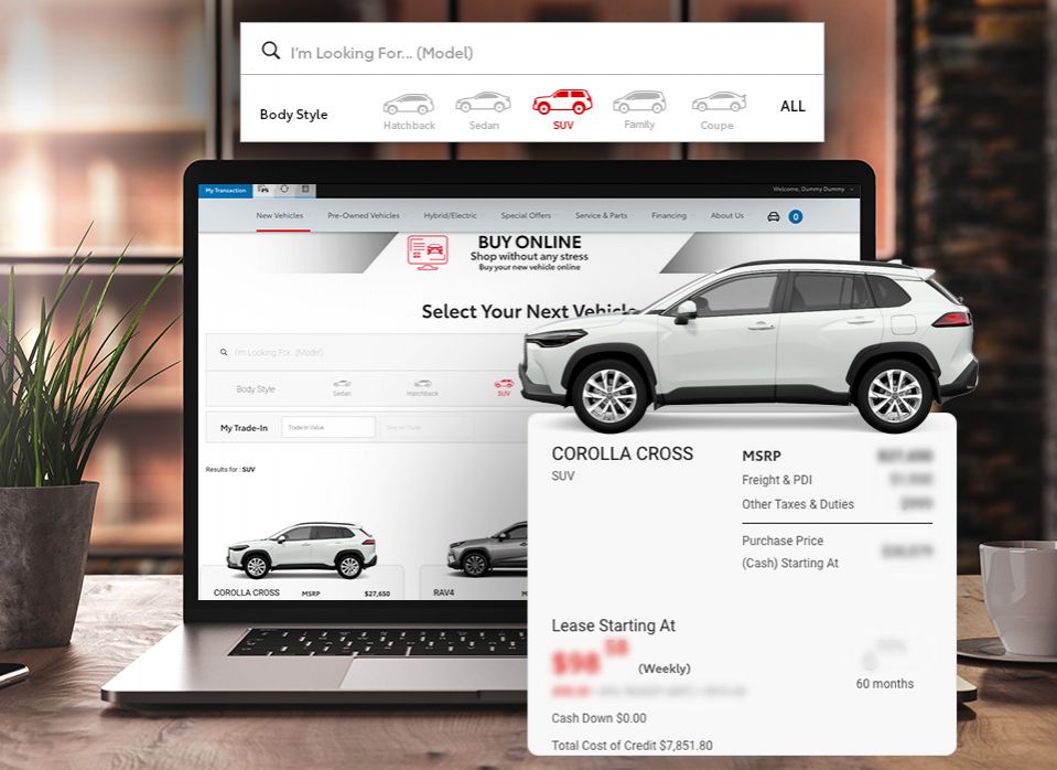 Configurez et achetez votre véhicule neuf en ligne