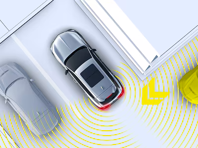 Le système de surveillance de la circulation transversale utilise des capteurs arrière pour détecter les véhicules arrivant sur les côtés en marche arrière.