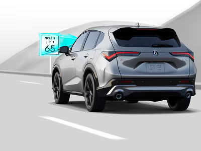 La reconnaissance des panneaux de signalisation identifie les limites de vitesse et les affiche sur le tableau de bord.