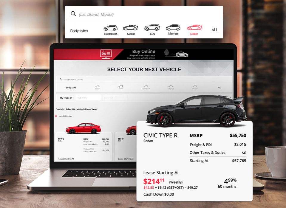Build and Buy Your New Vehicle Online