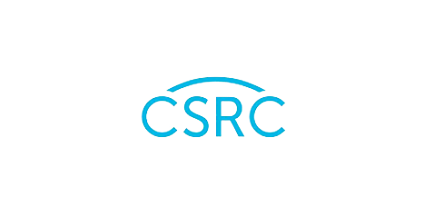 Logo bleu du « CSRC » (Collaborative Safety Research Center) sur fond blanc.