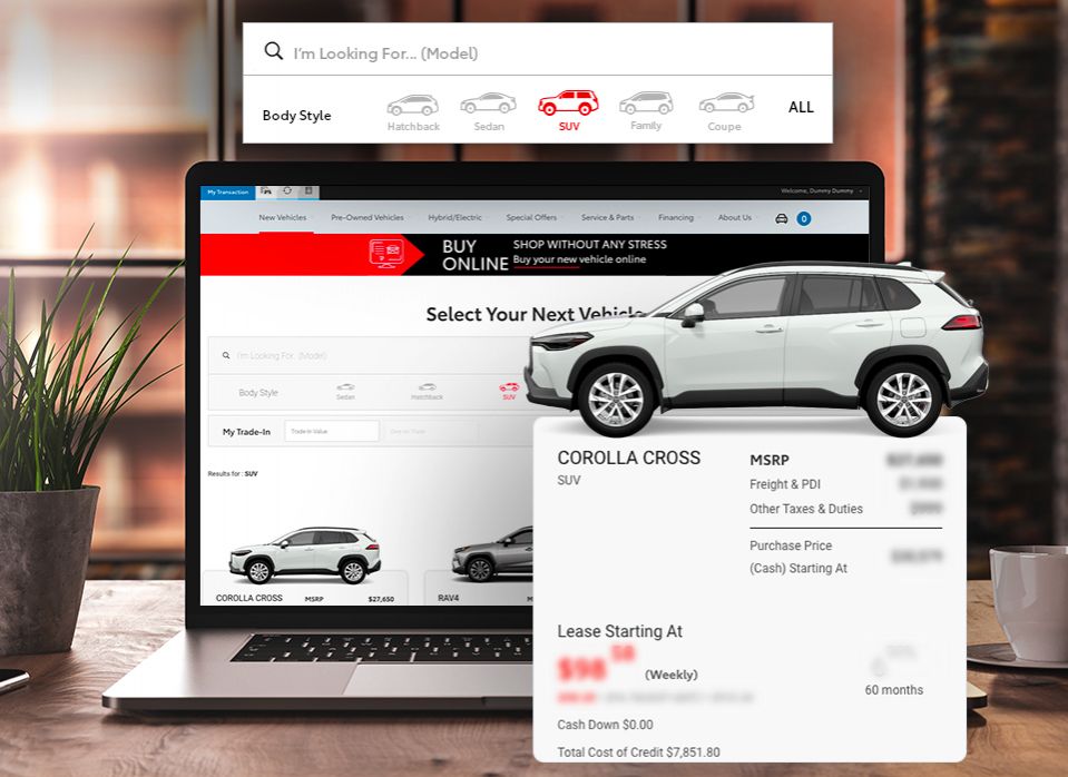 Build and Buy Your New Vehicle Online