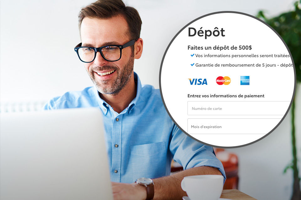 Processus d’achat 100% en ligne