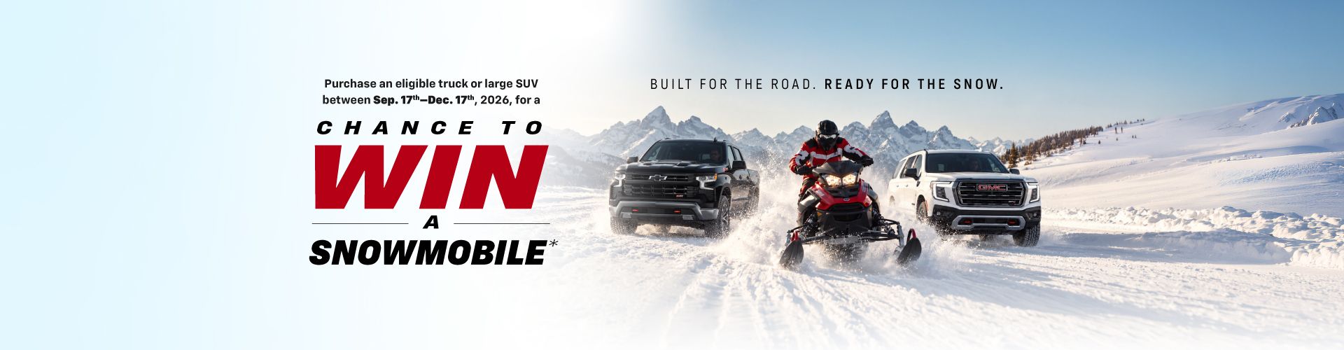 Snowmobile Giveaway at Applewood
