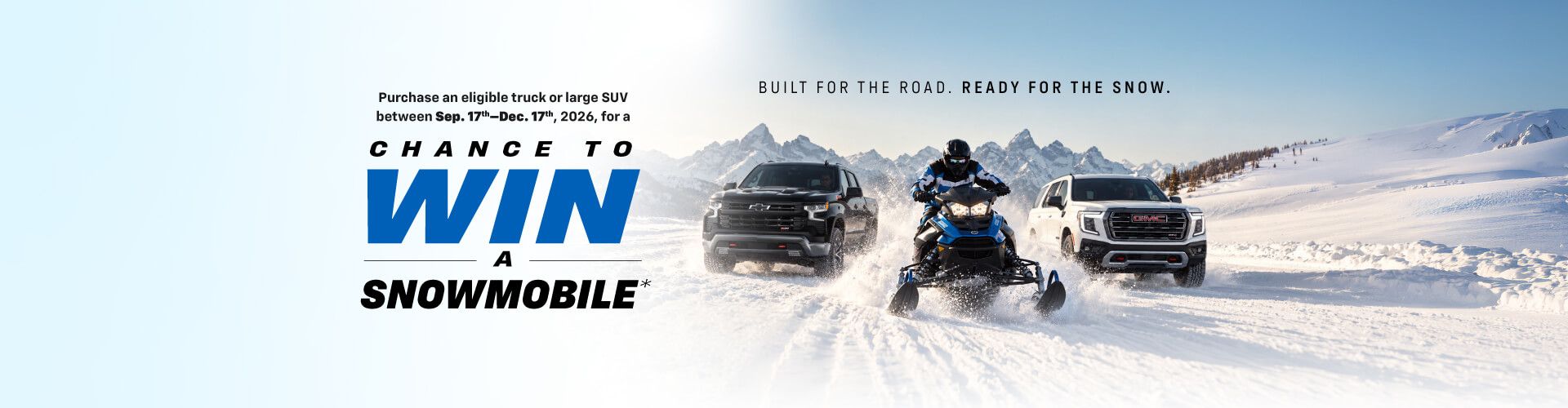 Snowmobile Giveaway at Applewood