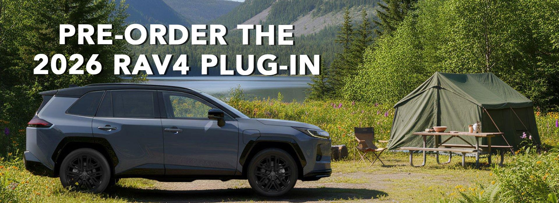 2026 RAV4 Plug in at a camp ground