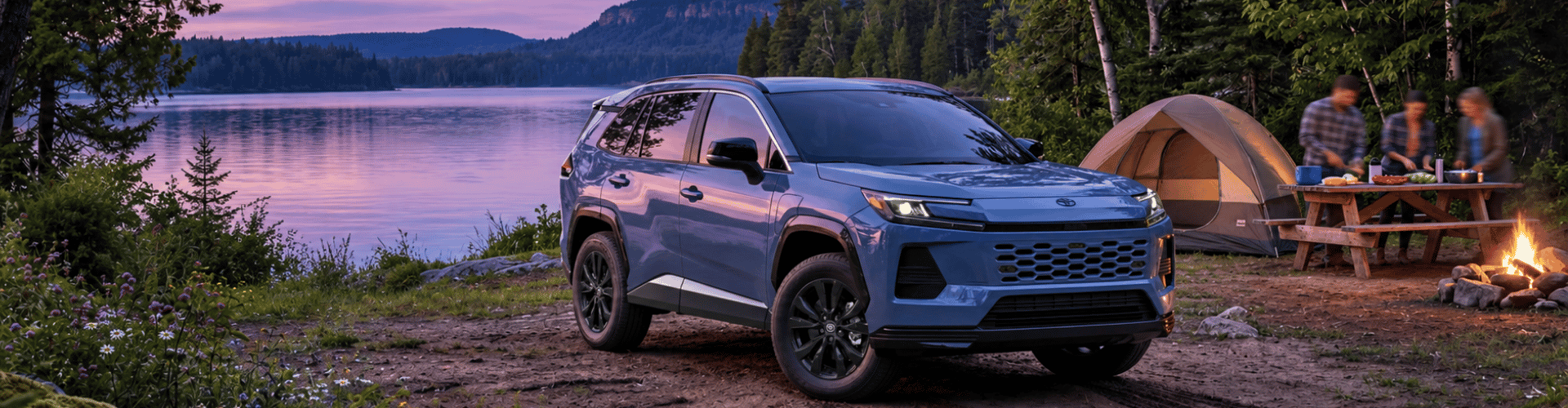 2026 RAV4 Plug in at a camp ground