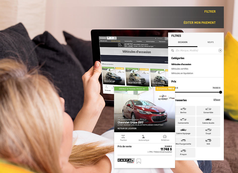 Trouvez et achetez votre prochain véhicule d’occasion en ligne