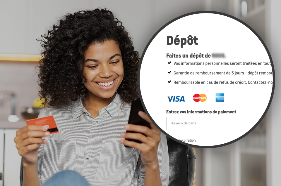 Processus d’achat 100% en ligne