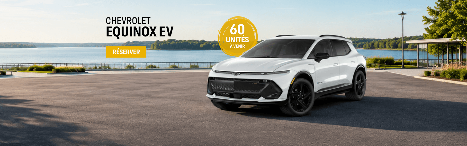 Image d'une Chevrolet Equinox EV avec un lien pour réserver