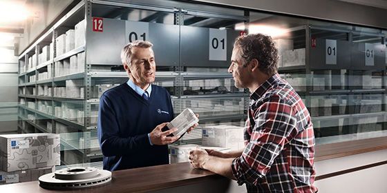 Mercedes-Benz genuine parts.