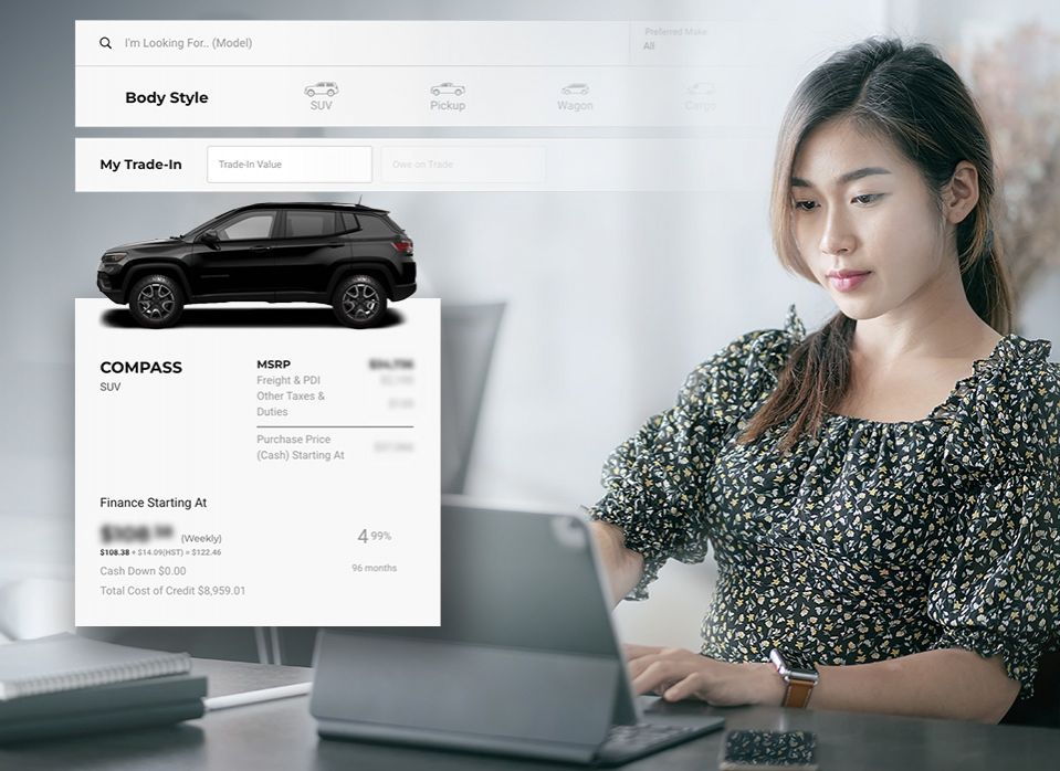 Build and Buy Your New Vehicle Online