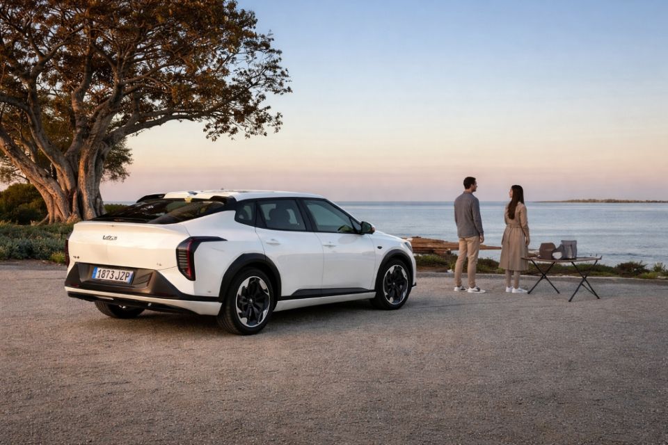 View from inside a car's driver's seat while driving through a tunnel at night, showing light trails.