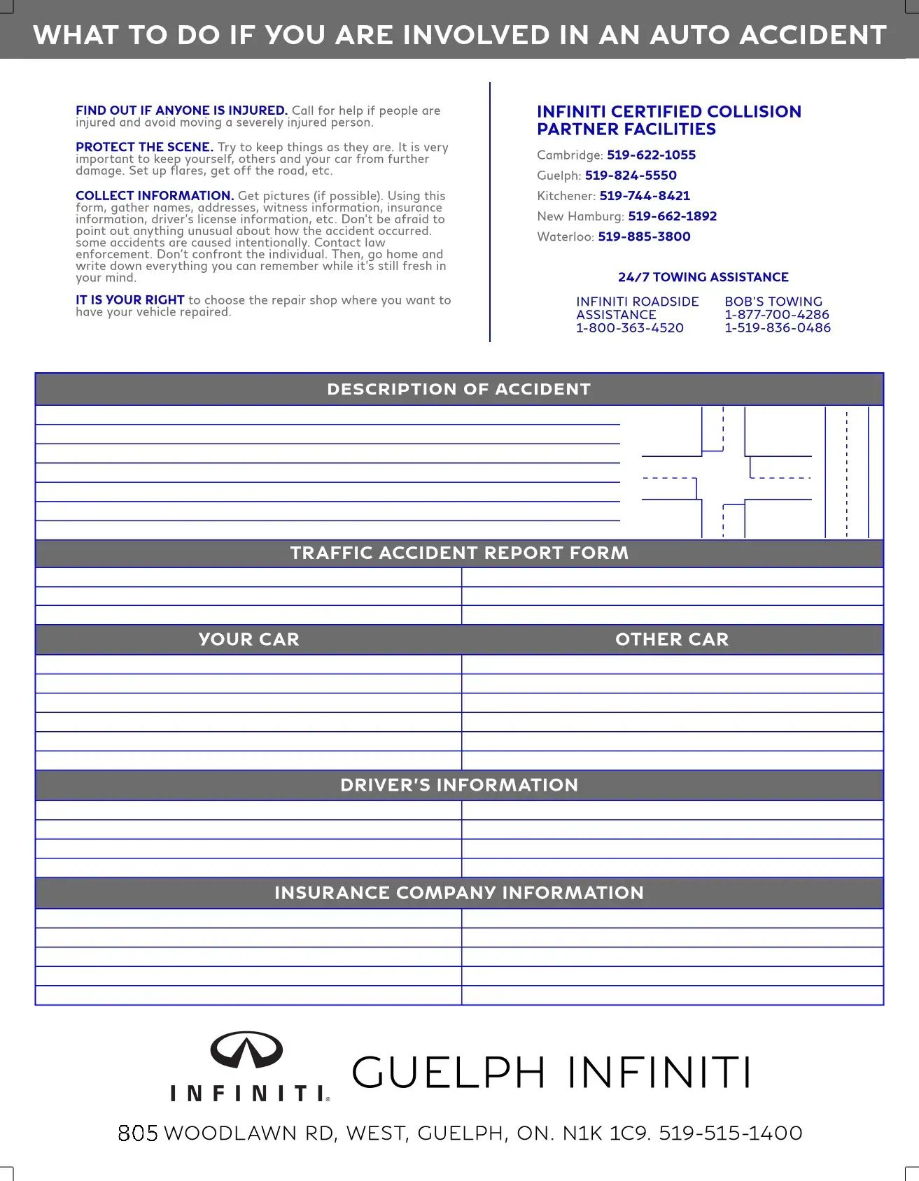 Guelph Infiniti in Guelph Body Shop