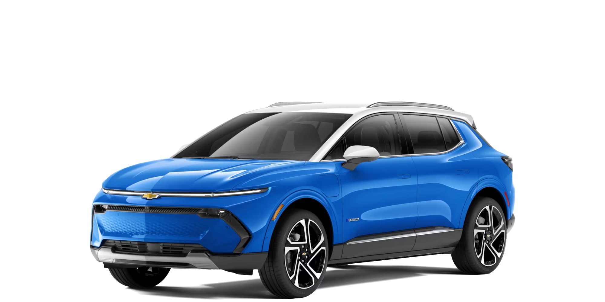 a blue 2024 Equinox EV