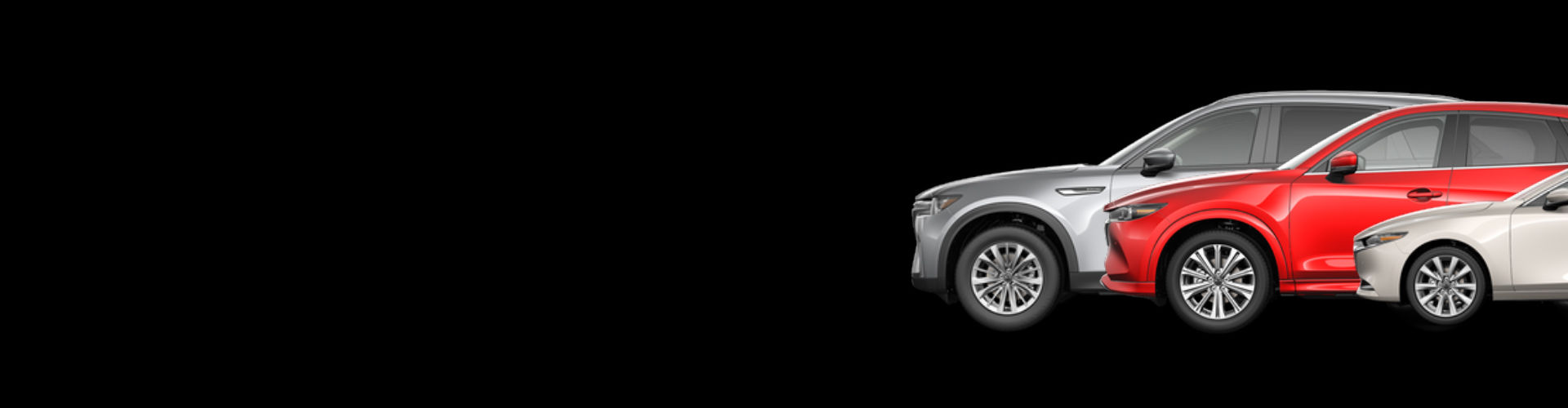 Three Mitsubishi SUVs with text that reads: Rebuild Your Credit & Drive with Confidence.
