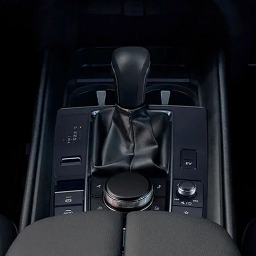 A close-up image of the Mazda Intelligent Drive Select in the interior of an HEV