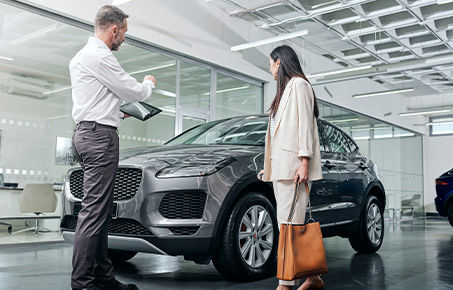 Ready to make the move into your new Jaguar? Trade-in your vehicle for a new one . Our sales experts are ready to help you every step of the way.