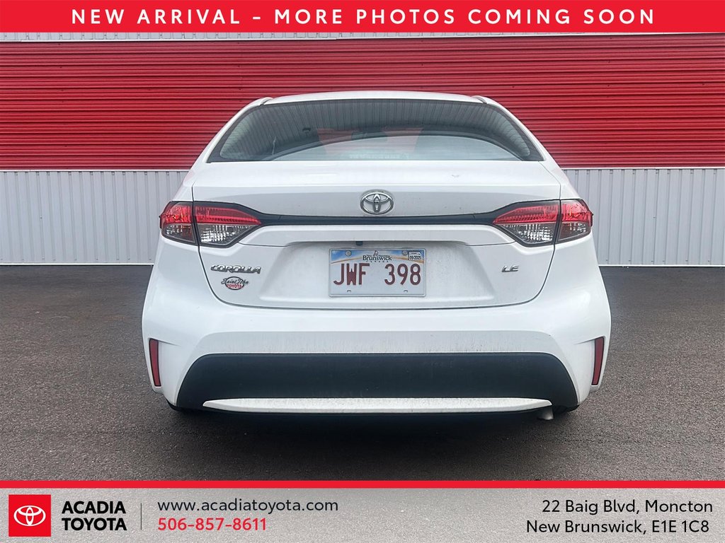 2020 Toyota Corolla LE in Moncton, New Brunswick - 3 - w1024h768px