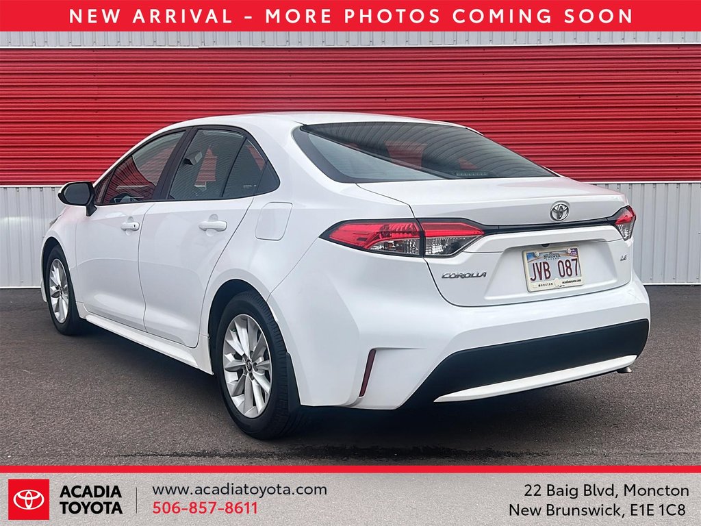2020 Toyota Corolla LE in Moncton, New Brunswick - 4 - w1024h768px